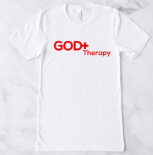 Load image into Gallery viewer, God + Therapy T-shirt
